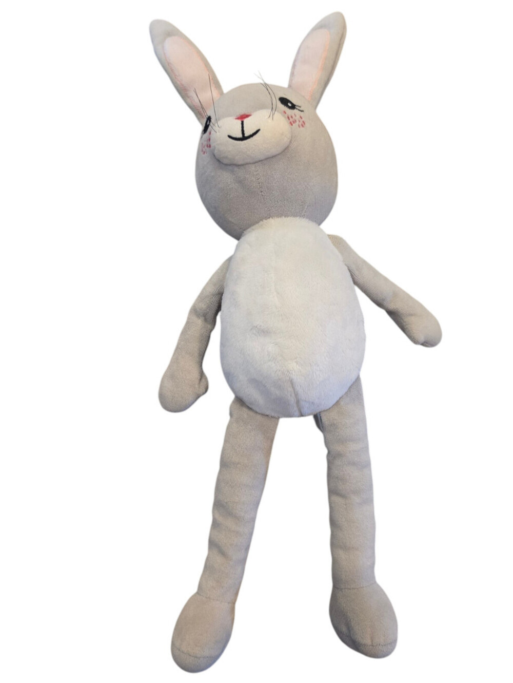 Matilda Jane bunny plush toy with long floppy legs Gray White